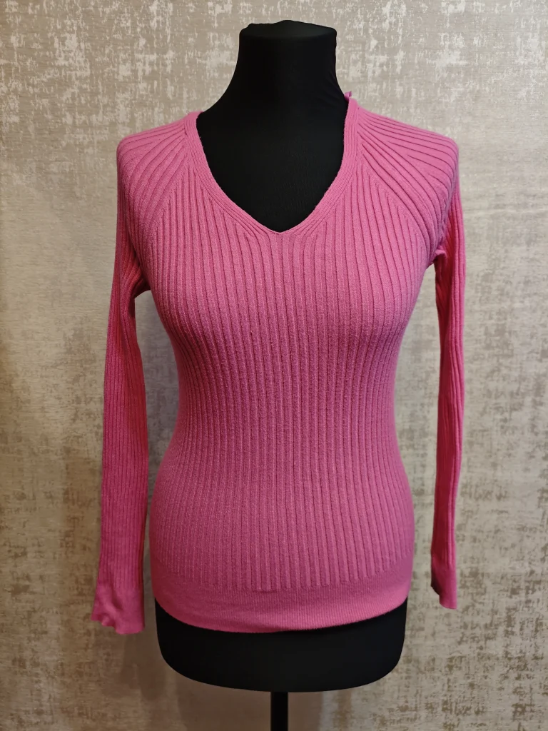 💗 Розовая лапша в рубчик