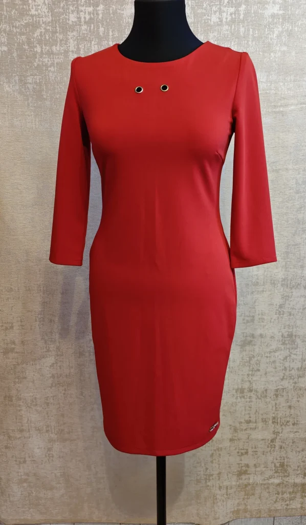 ❤️ Эффектное красное платье-футляр