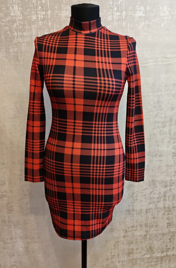 🖤Красное платье в клетку ❤️