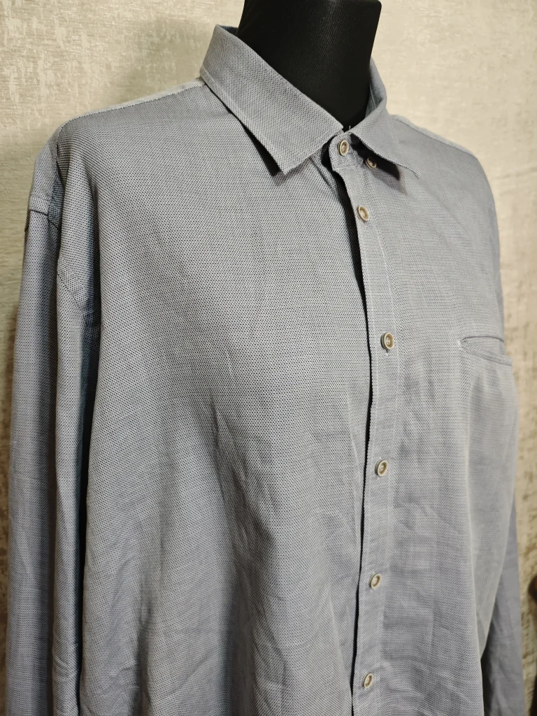 🤍 Мужская рубашка свободного кроя с карманом