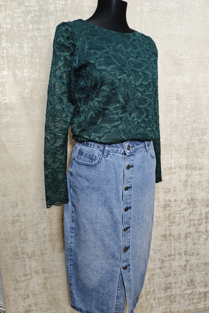 🤍 Кружевная кофта с длинным рукавом