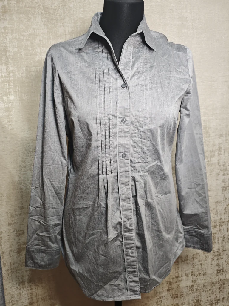 Женская рубашка — серый блеск